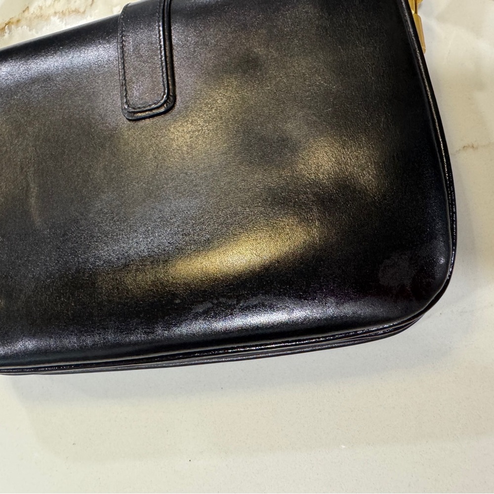 CELINE Triomphe Maillon Leather Crossbody Bag - Picture 14 of 14